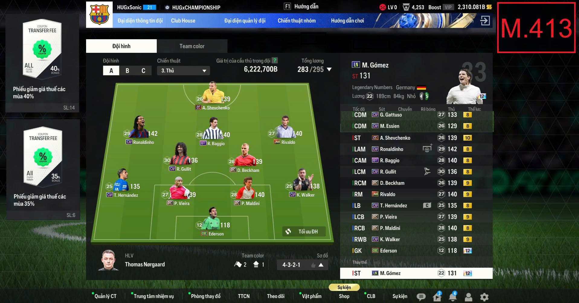 Acc Team Barcelona - 6,2Tr Tỷ GTDH