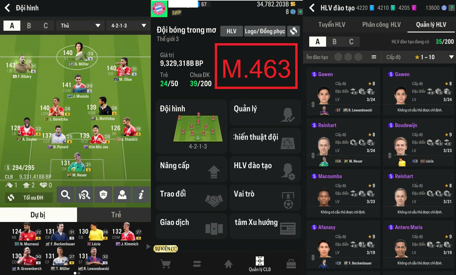 Acc Team Bayern - 9,3Tr Tỷ GTDH