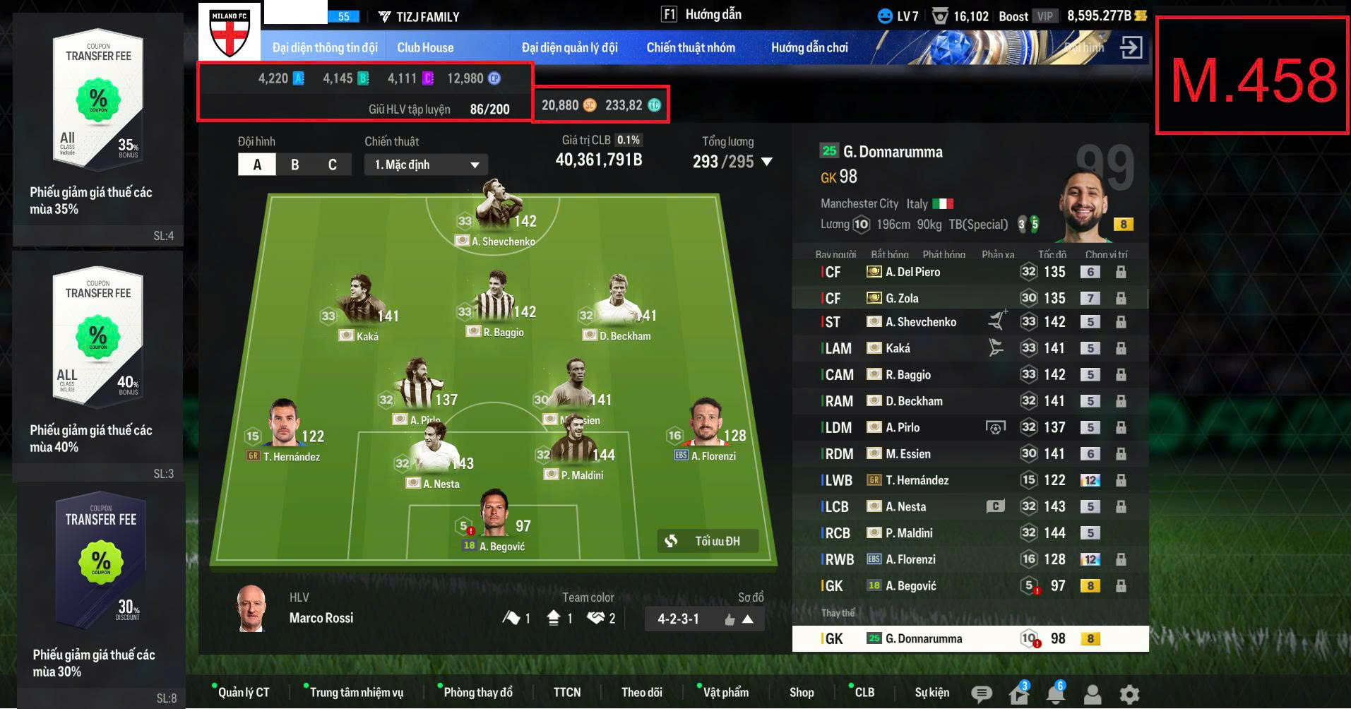 Acc Team Milan - 40,3Tr Tỷ GTDH